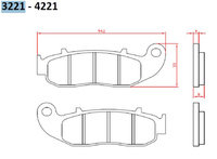 BRENTA KLOCKI HAMULCOWE FANTIC ENDURO/SUPER MOTARD 50/125/250 '13-, PRZÓD (FT 3221)