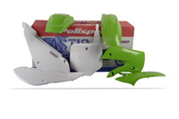 POLISPORT KOMPLET PLASTIKÓW KAWASAKI KX 65 '00-'24 W ZESTAWIE TABLICA PRZEDNIA (8661500010) KOLOR ZIELONO BIAŁY OEM