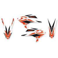 BLACKBIRD KOMPLET NAKLEJEK (OKLEIN) BETA RR 4T '05-'09 DREAM 4 KOLOR CZERWONY CZARNY BIAŁY