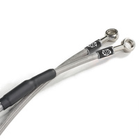 MOTO-MASTER PRZEWÓD HAMULCOWY W STALOWYM OPLOCIE TYŁ KTM SX/SXF/SX-F/EXC/EXCF/EXC-F '17- , HUSQVARNA TE/TC/FE/FC , GASGAS EC/EX/MC (PATRZ OPIS DODATKOWY)