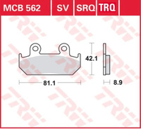 TRW ZF KLOCKI HAMULCOWE KH121 SINTER RACING HONDA CMX 450 86-89, CBR 600 87-94, XRV 750 AFRICA TWIN 90-92, PRZÓD (ZASTĘPUJĄ MCB562SRQ)(PROMOCJA)