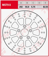 TRW ZF TARCZA HAMULCOWA TYŁ HARLEY DAVIDSON FLH / FLHR / FLHT 1340 ELECTRA, FAT BOY, DYNA, XL / XLH / XLS ROADSTER, SPORTSTER