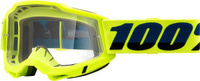 100 PROCENT GOGLE MODEL ACCURI 2 OTG YELLOW - CLEAR LENS - KOLOR ŻÓŁTY FLUO/CZARNY SZYBKA PRZEŹROCZYSTA STARY KOD: 50224-101-04