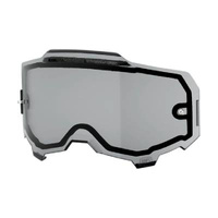100 PROCENT ARMEGA REPLACEMENT LENS - DUAL PANE VENTED SMOKE - SZYBA/SZYBKA PODWÓJNA WENTYLOWANA DO GOGLI ARMEGA KOLOR SZARY STARY KOD 51043-007-02