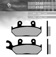BRENTA KLOCKI HAMULCOWE KH172 SPIEK METALICZNY (ZŁOTE) YAMAHA XT600 '92-'03, XTZ 660 '92-'98 PRZÓD (FT 4148)