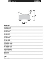 MOTO-MASTER WYPRZEDAŻ BIKE PRO KLOCKI HAMULCOWE ROWEROWE ORGANICZNE PASUJE DO SHIMANO XTR BR-M975, BR-M966, BR-M965, XT BR-M776, BR-M775, BR-M765, SLX BR-M665, SAINT BR-M800, DEORE BR-M596, BR-M595, BR-M535