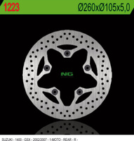 NG TARCZA HAMULCOWA TYŁ SUZUKI GSX 1400 '02-'07 (260X105X5) (5x10,25mm)