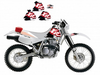 BLACKBIRD KOMPLET NAKLEJEK (OKLEIN) HONDA XR 250/350 '88-'95 ORIGINAL (17)