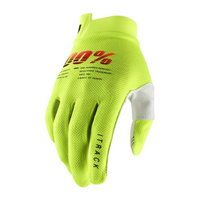 100 PROCENT RĘKAWICE CROSS/ENDURO MODEL ITRACK FLUO YELLOW KOLOR ŻÓŁTY FLUO ROZMIAR L STARY KOD: 10015-004-12