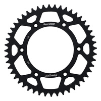 SUPERSPROX ZĘBATKA TYLNA ALUMINIOWA 7075-T6 (ERGAL) 289 48 HONDA CR/CRF '83-'16 (JTR210.48) KOLOR CZARNY