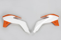 UFO OSŁONY CHŁODNICY KTM SX 85 '13-17, KOLOR OEM (BIAŁY/POMARAŃCZOWY)