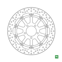 NEWFREN TARCZA HAMULCOWA PRZÓD SUZUKI GSXR600/750 '97-'03; GSXR1000 '00-'04; TL1000; GSXR1300 HAYABUSA '99-07; GSX 1400 '02-07 (320x69x5) PŁYWAJĄCA