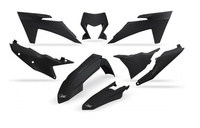 UFO KOMPLET PLASTIKÓW KTM EXC 150 / 250 / 300 TBI '24, EXC-F 250 / 350 / 450 / 500 '24 KOLOR CZARNY