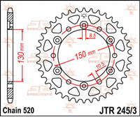JT ZĘBATKA TYLNA 4309 45 HONDA NX 650 '88-'90 (430945JT) (ŁAŃC. 520)