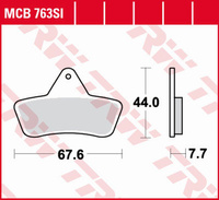 TRW ZF KLOCKI HAMULCOWE KH271 SINTER OFFROAD ARCTIC CAT 250/300/400 2X4/4X4 '98-'04, TBX/TBK 500 4X4 '02-'04, LAVERDA QUASAR 400/500 '04, PRZÓD/TYŁ