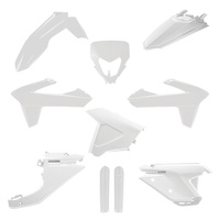 POLISPORT KOMPLET PLASTIKÓW (FULL KIT) SHERCO SE / SEF '25 W ZESTAWIE OSŁONA LAMPY (8681100002) I OSŁONY AMORTYZATORÓW (8398600002) KOLOR BIAŁY
