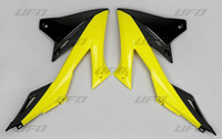 UFO OSŁONY CHŁODNICY SUZUKI RMZ 250 '19-'23, RMZ 450 '18-'23 KOLOR OEM (ŻÓŁTY/CZARNY)