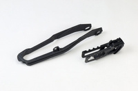 UFO KOMPLET ŚLIZG + PROWADNICA ŁAŃCUCHA HONDA CRF 450R/RX '19-20, KOLOR CZARNY