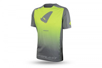 UFO KOSZULKA ROWEROWA MTB / E-BIKE TERRAIN SV1 JERSEY MADE IN ITALY (KRÓTKI RĘKAW) KOLOR SZARY/ZÓŁTY FLUO ROZMIAR L - KOLEKCJA 2024
