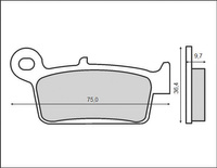 BRENTA KLOCKI HAMULCOWE KH131 (ORGANIC)