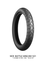 BRIDGESTONE OPONA 110/80R19 BATTLE WING BW501 59V TL (F) HONDA PRZÓD DOT 23/2022