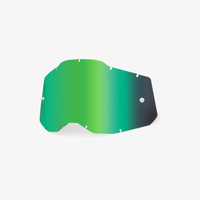 100 PROCENT RC2/AC2/ST2 REPLACEMENT LENS - MIRROR GREEN, SZYBA/SZYBKA DO GOGLI POJEDYŃCZA RACECRAFT 2/ ACCURI 2/ STRATA 2 KOLOR ZIELONE LUSTRO STARY KOD: 51008-260-01