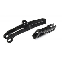 POLISPORT WYPRZEDAŻ PROWADNICA I ŚLIZG ŁAŃCUCHA (KOMPLET) KAWASAKI KX 250F '17-'20; KX 450F '16-'18 KOLOR CZARNY