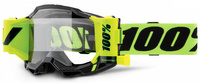 100 PROCENT GOGLE MODEL ACCURI 2 FORECAST ROLL-OFF KOLOR ŻÓŁTY NEON/CZARNY SZYBKA PRZEŹROCZYSTA