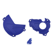 POLISPORT WYPRZEDAŻ ZESTAW OSŁONA POKRYWY (DEKLA) ALTERNATORA ORAZ OSŁONA POKRYWY SPRZĘGŁA I OSŁONY POMPY WODY YAMAHA YZ 250F '19-'23 (8471000003+8471200003+8484500002) KOLOR NIEBIESKI