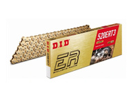 DID 520ERT3G&G-120 ŁAŃCUCH ZŁOTY / ZŁOTY (120-OGNIW) BEZ O-RINGÓW (OTWARTY + ZAPINKA)