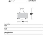MOTO-MASTER WYPRZEDAŻ BIKE PRO KLOCKI HAMULCOWE ROWEROWE ORGANICZNE SPORT PASUJE DO MAGURA MT 2, MT 4, MT 6, MT 8, CAMPAGNOLO ROAD DISC
