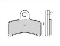 BRENTA KLOCKI HAMULCOWE KH291 (ORGANIC) (GAS GAS)