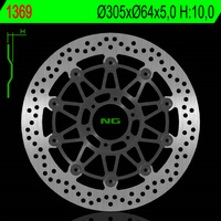 NG TARCZA HAMULCOWA PRZÓD KTM 950/990 SMR/SMT 05-14 (305X64X5,0MM) (6X8,5MM) PŁYWAJĄCA
