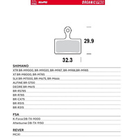 MOTO-MASTER WYPRZEDAŻ BIKE PRO KLOCKI HAMULCOWE ROWEROWE ORGANICZNE PRO PASUJE DO SHIMANO XTR BR-M9000, BR-M9020, BR-M987, BR-M988, BR-M985, XT BR-M8000, BR-M785, SLX BR-M7000, BR-M675, BR-M666, DEORE BR-M615
