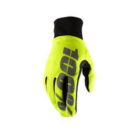 100 PROCENT RĘKAWICE ZIMOWE CROSS/ENDURO MODEL HYDROMATIC NEON YELLOW (WODOODPORNE) KOLOR ŻÓŁTY FLUO ROZMIAR M STARY KOD: 10011-004-11