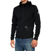 100 PROCENT TECH ZIP HOODIE BLACK - KURTKA SOFTSHELL Z KAPTUREM MODEL VICEROY BLACK KOLOR CZARNY ROZMIAR M