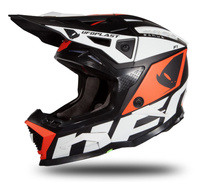 UFO KASK ECHUS CROSS KOLOR CZARNY/BIAŁY/POMARAŃCZOWY FLUO ROZMIAR S ( ECE 22R06 ) - KOLEKCJA 2024