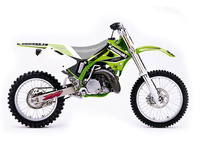 BLACKBIRD KOMPLET NAKLEJEK (OKLEIN) KAWASAKI KX 125/250 '94-'98 DREAM 4 KOLOR ZIELONY CZARNY