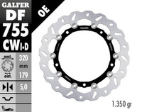 GALFER TARCZA HAMULCOWA PRZÓD BMW S 1000R/RR/XR '09-'22 (LEWA) (WAVE FLOATING) (320X179X5MM)