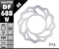 GALFER TARCZA HAMULCOWA PRZÓD KTM SX 65 '98-23, HUSQVARNA TC 65 '17-23, GAS GAS MC 65 '21-23 (198X89X3MM) (3x6,5MM) WAVE