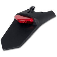 UFO BŁOTNIK TYŁ Z LAMPKĄ I MOCOWANIEM TABLICY REJESTRACYJNEJ (HOMOLOGOW.), KOLOR CZARNY