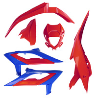 UFO KOMPLET PLASTIKÓW BETA RR 125 / 250 / 300 / 350 / 400 / 450 '23-'24 KOLOR CZERWONY / NIEBIESKI RACING