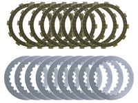 PSYCHIC TARCZE I PRZEKŁADKI SPRZĘGŁOWE (KOMPLET) HUSQVARNA TC 250, TE 300, FE 350 '14-'21, TX 300 '17-'21, KTM EXC 250/500 13-14, SX 250 '13-16, SXF 450 '13-18, EXCF 450 '13, EXC 450/500 '12 (EBS5651) (EBS910,EBS275,EBS23,EBS281)