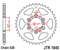 JT ZĘBATKA TYLNA 4324 37 YAMAHA TDR 125 '93-'99 (432437JT) (ŁAŃC. 428) NA ZAMÓWIENIE
