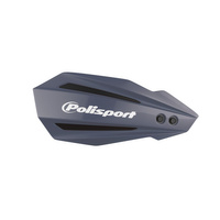 POLISPORT OSŁONY RĄK (HANDBARY) MODEL BULLIT Z UNIWERSALNYM ZESTAWEM MONTAŻOWYM 22/28 HUSQVARNA TE/FE '22-'23; GAS GAS EC/EC-F '21-23 KOLOR SZARY