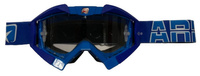 ARIETE GOGLE RIDING CROWS BASIC KOLOR NIEBIESKI/GRANATOWY, SZYBKA ANTI FOG, ANTI SCRATCH, UV, ROLL-OFF READY, GĄBKA 2 WARSTWOWA