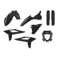 POLISPORT KOMPLET PLASTIKÓW (FULL KIT) BETA RR 2T/4T '20-'22 W ZESTAWIE OSŁONA LAMPY (8667300002) I OSŁONY AMORTYZATORÓW (8425700002) KOLOR CZARNY