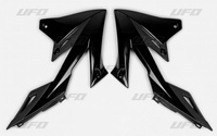 UFO OSŁONY CHŁODNICY SUZUKI RMZ 250 '19-'23, RMZ 450 '18-'23 KOLOR CZARNY