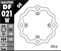 GALFER TARCZA HAMULCOWA PRZÓD HONDA XRV 750 '90-02 WAVE (276X4) (NG207)