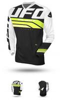 UFO KOSZULKA HORIZON JERSEY CROSS KOLOR CZARNY BIAŁY ŻÓŁTY FLUO ROZMIAR XXXL - KOLEKCJA 2024